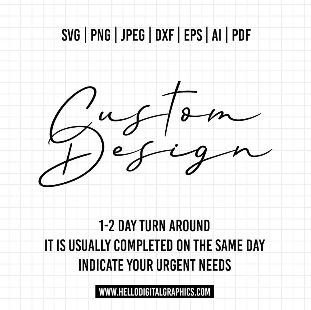 Custom SVG PNG Design Service | Personalized Clipart Vector DTF Cricut ...