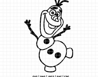 2880 - Olaf SVG, PNG, EPS - Disneyy Frozen caracters clipart vector. Olaf dtf Line art svg. The adventures of Olaf. great friend of ice.