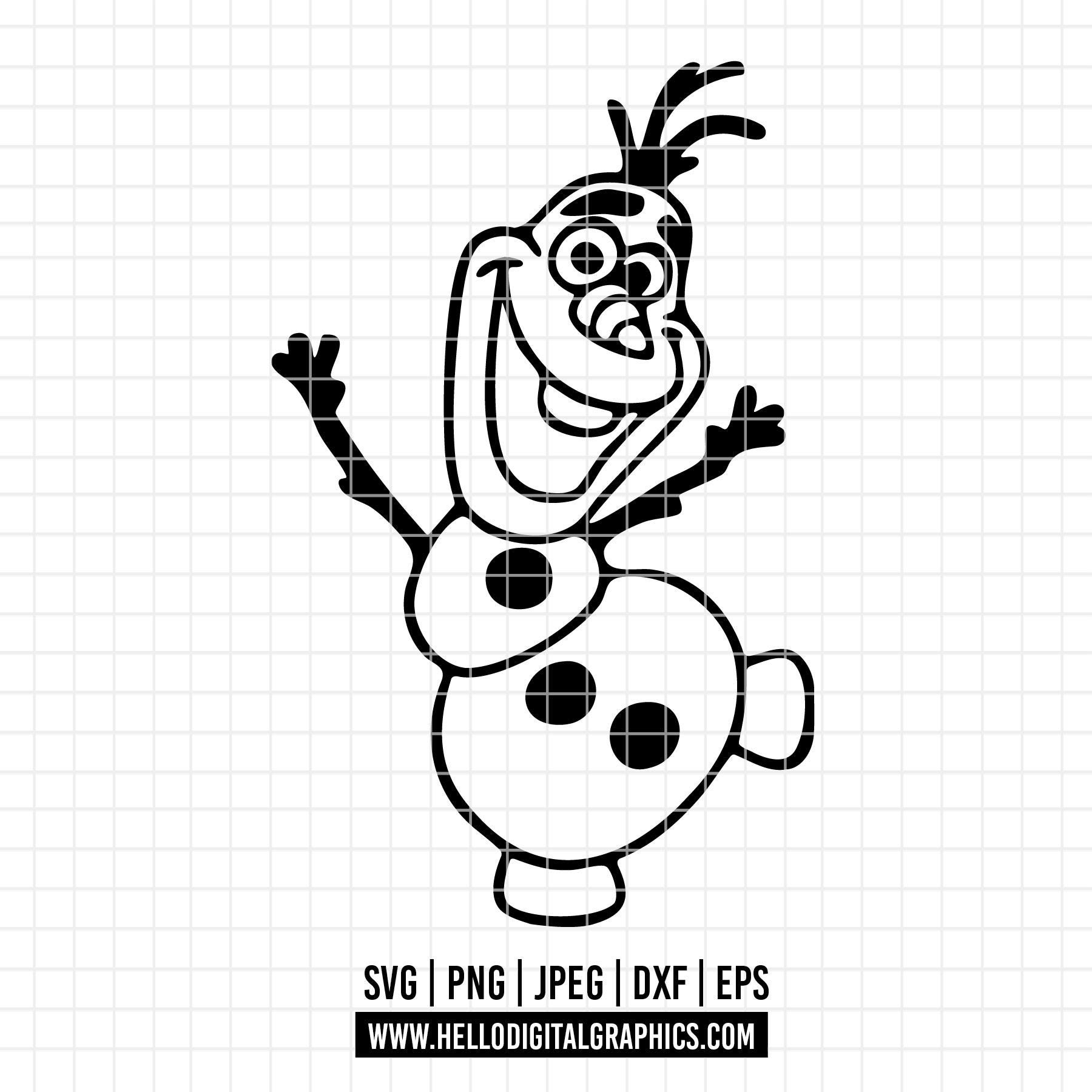 2880 - オラフ SVG、PNG、EPS - ディズニーのアナと雪の女王の