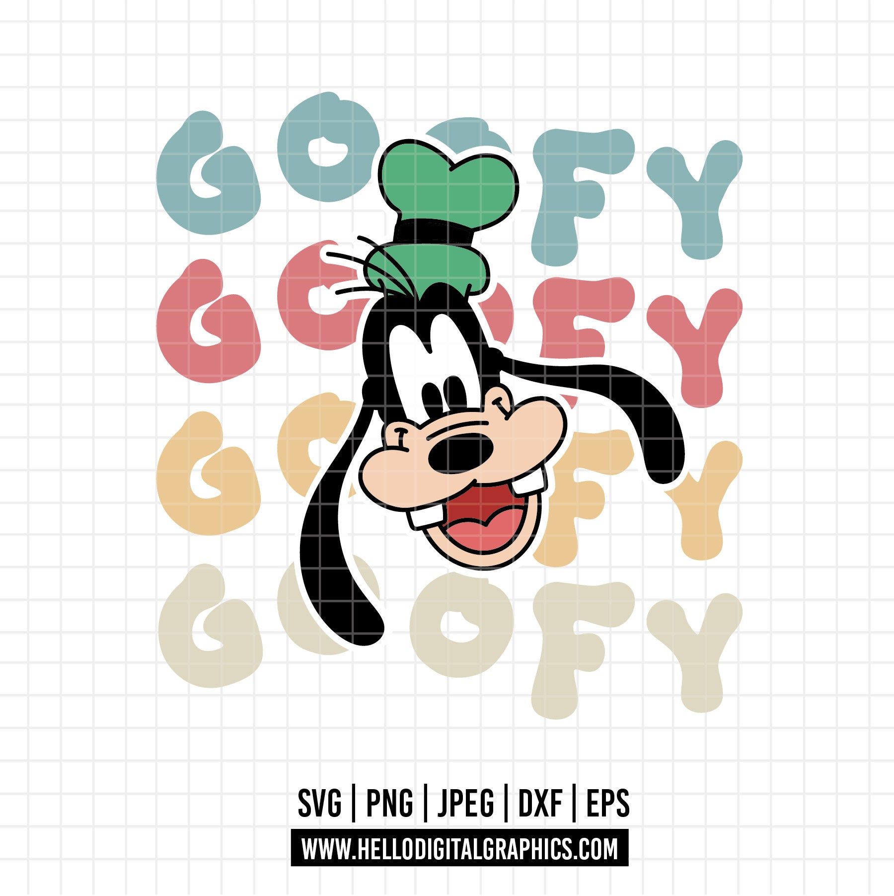 1606 - the World of the Goofy Word SVG, EPS, PNG - Disneeyy