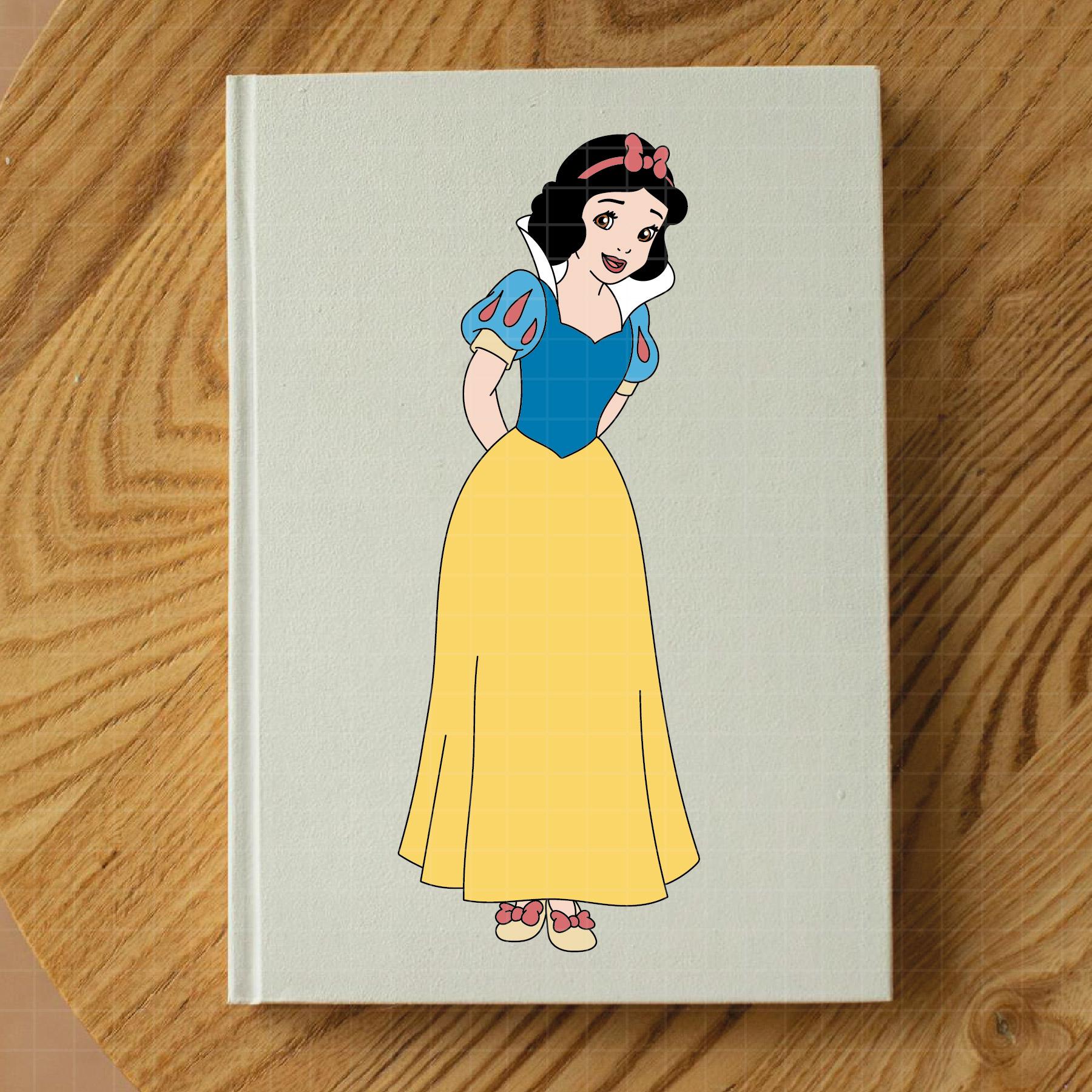 2755 - 白雪姫の全身 - カラー グラフィック デザイン SVG、PNG、EPS