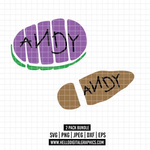 2111 - Buzz Lightjahre und Sheriff Woody's Fußabdrücke SVG, PNG, EPS - Toy Story Disney Buzz und Woody's Fußabdrücke Clipart. Andys Freunde