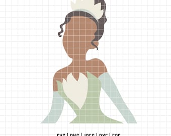 1991 - Tiana Iconic scene full color SVG, DTF, PNG - The princess and the frog Clipart Vector. The princess and the frog iconic scenes svg