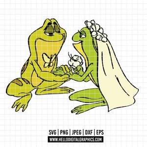 2557 - The princess and the frog icon full color SVG, EPS, PNG - The princess and the frog Clipart Vector, Tiana princess and Frog iconic.