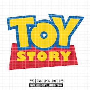 2885 - Toy Story Logo SVG, PNG, EPS - Toy Story Disney Buzz und Woody's Clipart. Andys Freunde. Andys Spielzeug für immer Linie Kunst. Liebe für Spielzeug