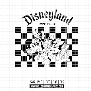 2272 - Disneeyy Eternal SVG, EPS, PNG - Disney Charaktere des Magic Kingdom Clipart Vektors. Kleine und erinnerungswürdige Disney Figuren.