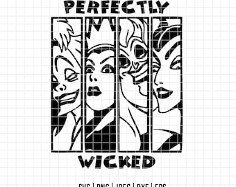 2662 - Frases de villanos de Disney SVG, EPS, PNG - Ursula, Maléfica, la Reina Malvada y la bruja Clipart Vector - svg - Villanos de Disney dtf