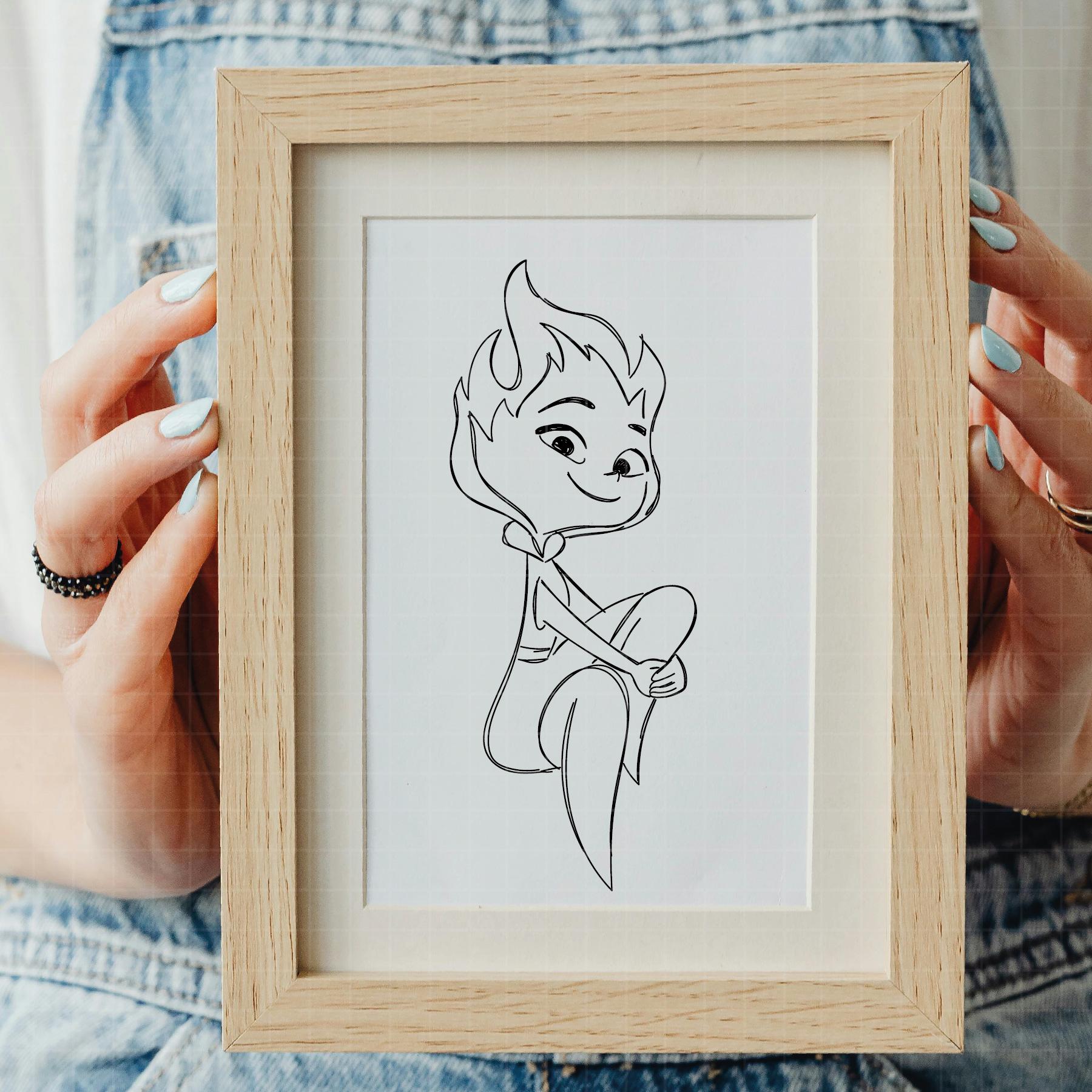 1874 - Ember Lumen Outline SVG, EPS, PNG - Ember Lumen Line Art Clipart ...