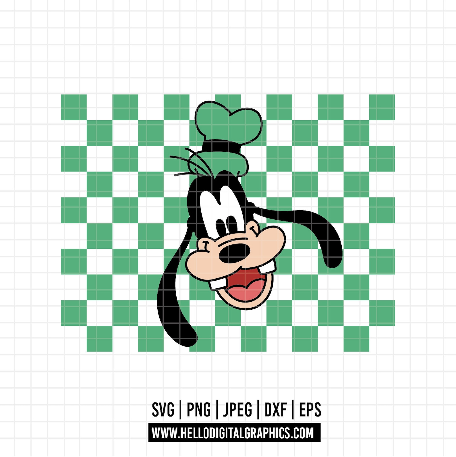 Goofy Name Vector 1609 Goofy Checkered Background SVG, EPS, PNG Disneeyy Characters of ...