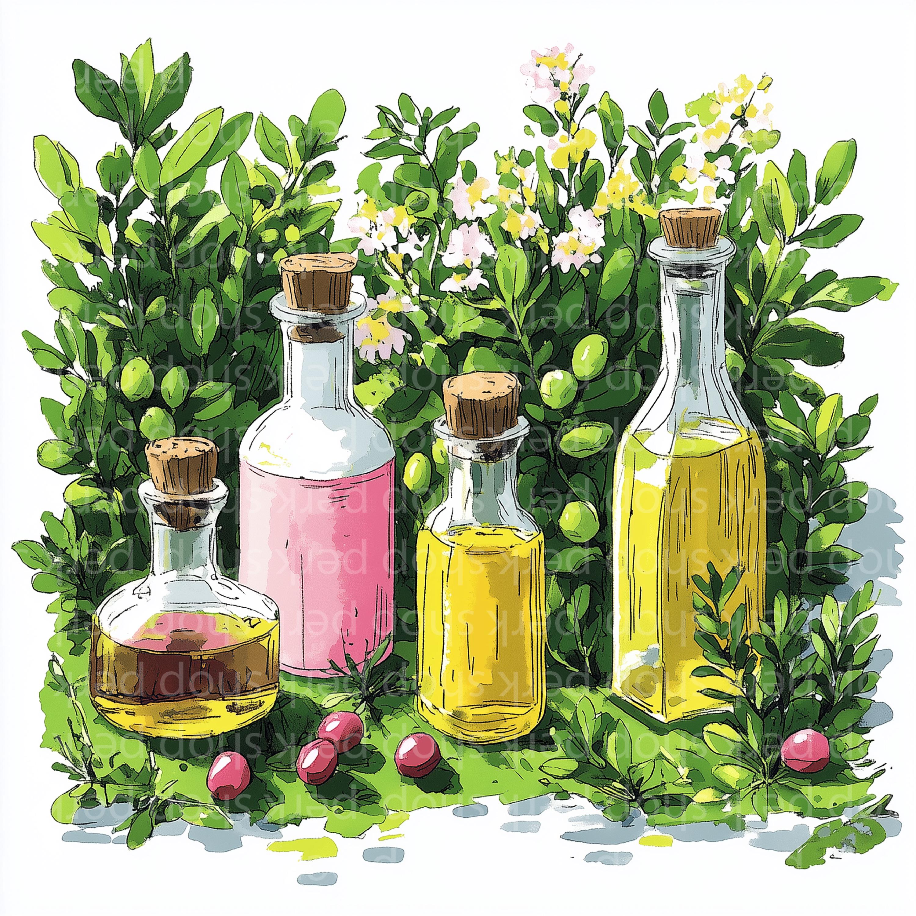 Watercolor Olive Tree Clipart: Mediterranean Oil Farm Graphics (JPG) - Etsy