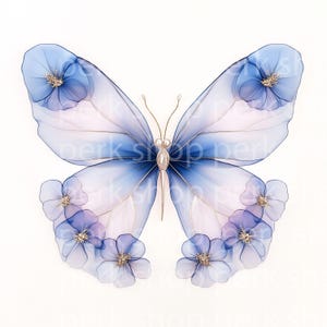9 vlinder clipart, roze gouden vlinder aquarel, afdrukbare junk journaling, hoogwaardige illustraties voor het maken van kaarten, kunst aan de muur decor