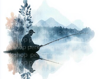 水墨画 山水風景 釣り人 il_340x270.6921768772_d8ga.jpg