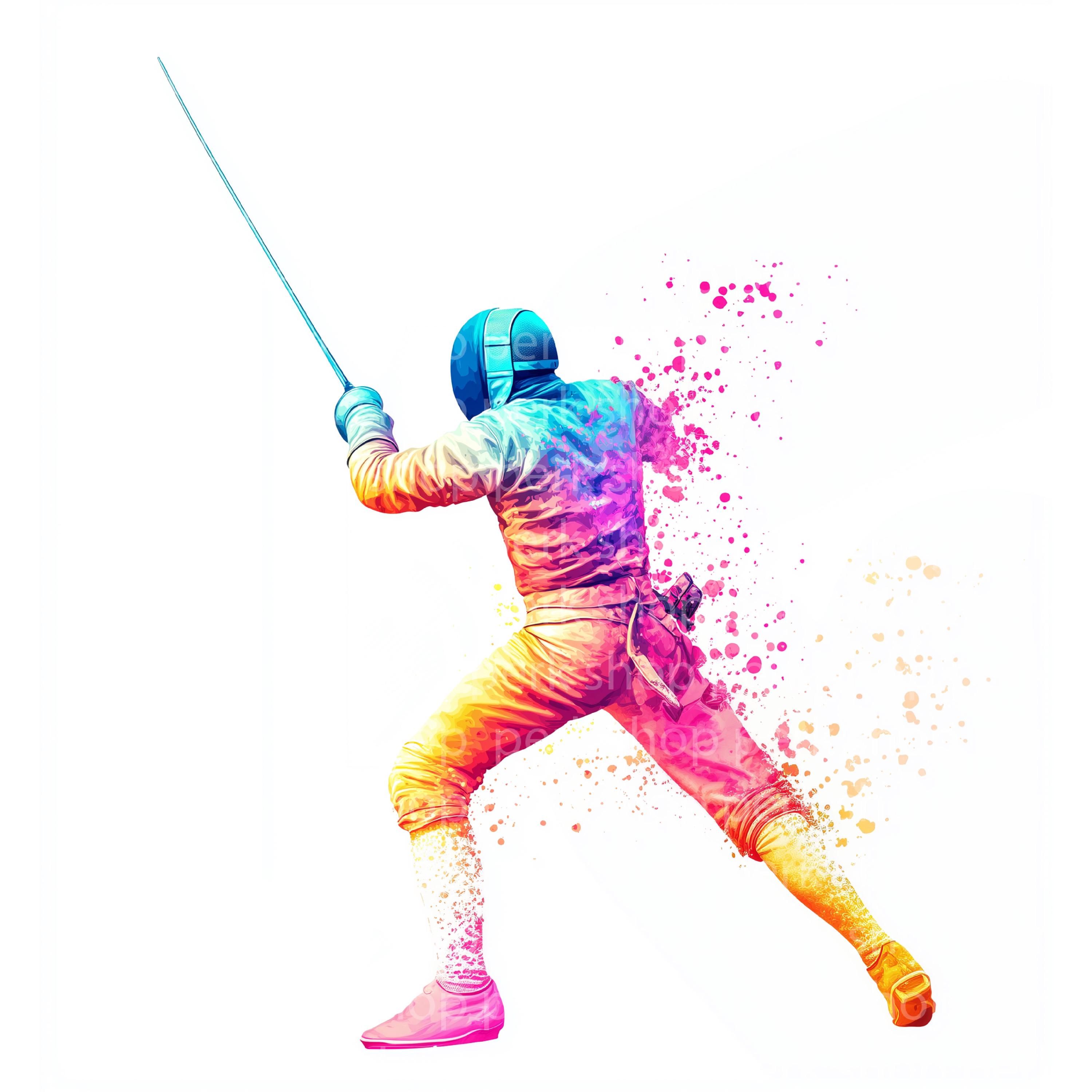 32 Fencing Clipart, Fencing Sport Clipart, Fencer Epee Sword Printable  Clipart, High Quality Jpgs, Digital Download, Paper Craft, Wall Art - Etsy, image size:3000x3000