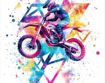 11 Dirt bike clipart, Various Motocross Clipart, Motorcycle, Printable clipart, High Quality JPGs, Digital download, Paper craft, wall art