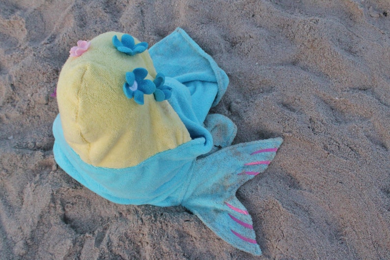 mermaid baby towel