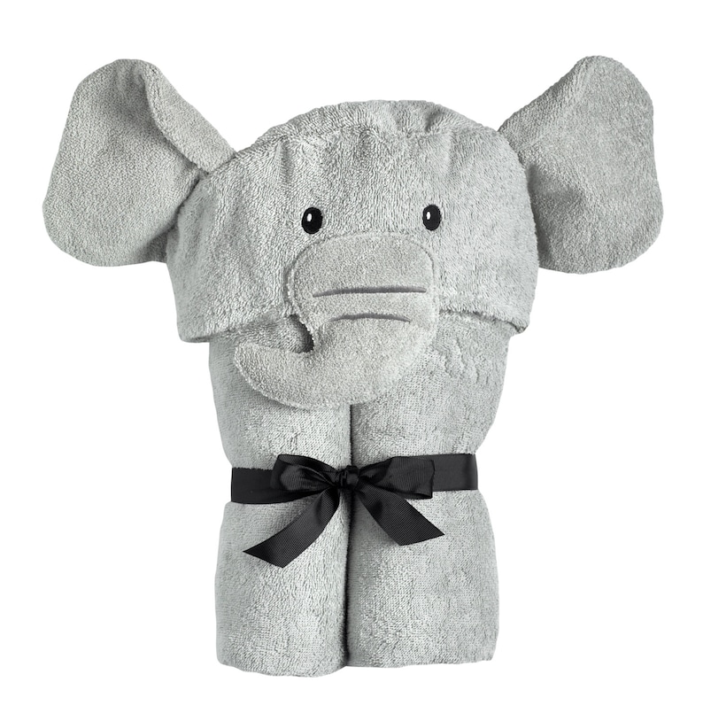 Elephant Hooded Towel Kids Beach Baby Hoodie Bath With Hood Etsy