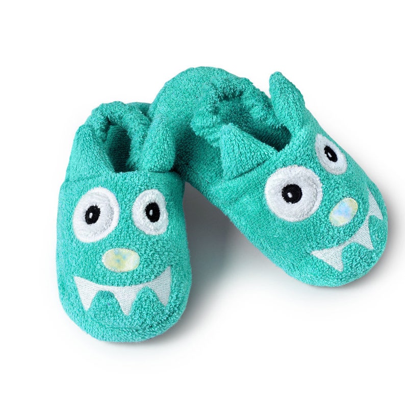 Yikes Twins Children's Monster slippers house slipper kid Etsy