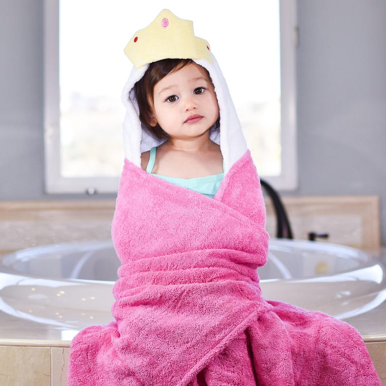 Yikes Twins Princess Hooded Towel kids beach baby hoodie bath Etsy