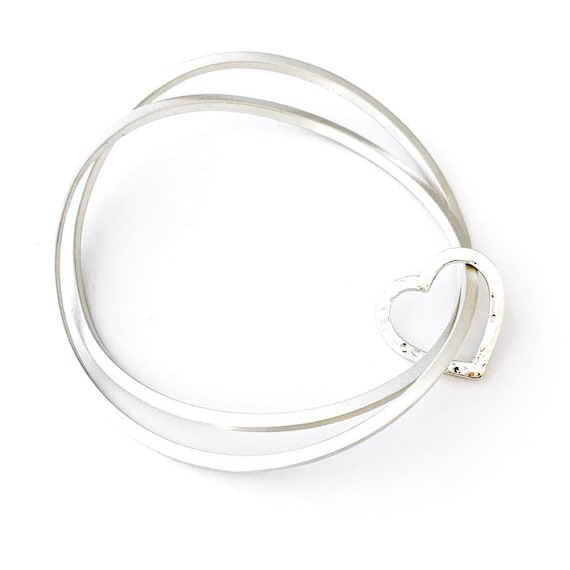 sterling silver love bangle