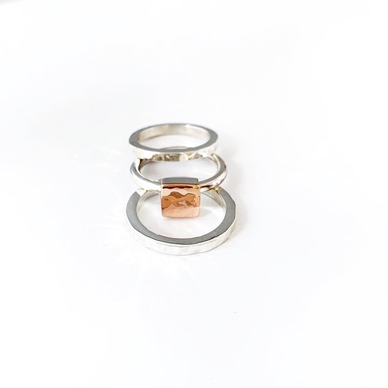 Details about / Diamond Gold-Plated Starfish Ring Sterling Silver Stackable Ring