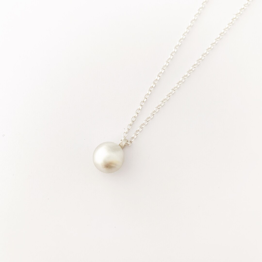 Sterling Silver Chain Necklace With Matt Sterling Silver