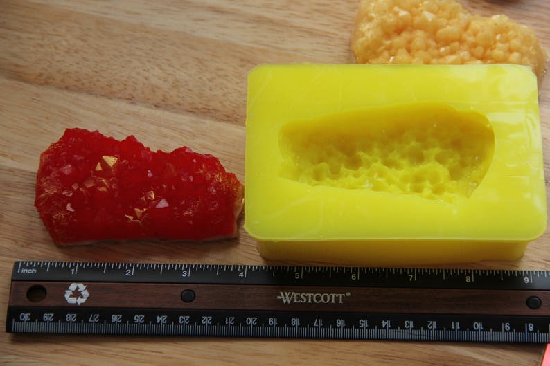 Silicone Gem Soap Mold Amethyst Crystal Mold Rock Mold Etsy