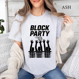 Volleyball T-Shirt, Block Party , Sports Enthusiast Tee, Summer Athletic Shirt, Unisex Casual Top