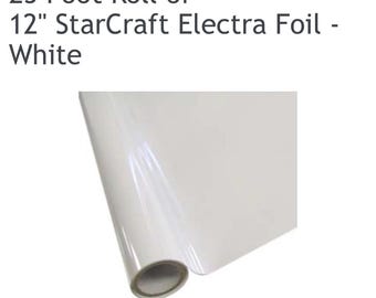 StarCraft Electra Foil – US Imported Heat Transfer Foil - WHITE
