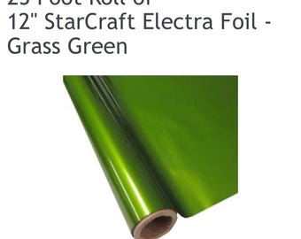 StarCraft Electra Foil – US Imported Heat Transfer Foil - GRASS GREEN