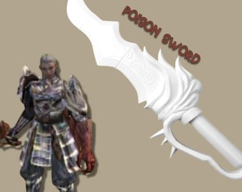 Spada avvelenata di Metin2 • Arma stampata in 3D • Replica del gioco/cosplay di Metin II