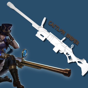 League of Legends Caitlyn Sniper • Caitlyn Cosplay Prop • Drukowana w 3D replika