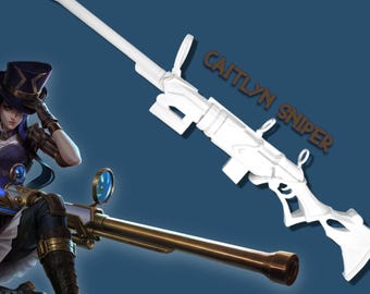 League of Legends Caitlyn Sniper • Caitlyn Cosplay Prop • 3D Printed Replica