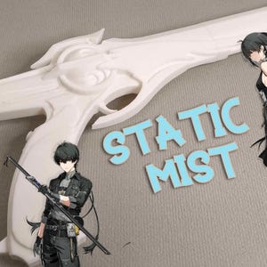 Wuthering Waves ( WUWA) Static Mist Pistole -Waffe für Cosplay/Prop Waffe