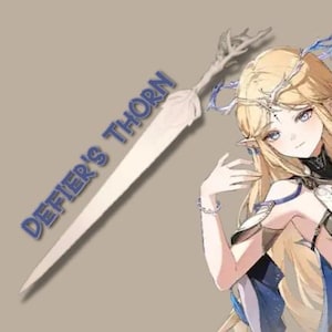Wuthering Waves ( WUWA) Defier's Dornen Schwert | Cartethyia Waffe -Waffe für Cosplay/Prop-Waffe