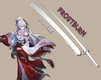 Wuthering Waves frostburn STL • 3D Printable Sword File • Hiyuki Cosplay