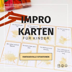 Storyteller Cards – PDF to print | Children invent and draw characters, animals, professions, objects & situations