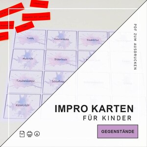 Vertellerkaarten – Afdrukbare PDF | Kinderen verzinnen verhalen met fantasierijke voorwerpen | Klein formaat