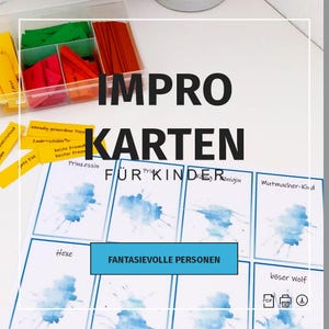 Geschichten-Erzähler-Karten – PDF zum Ausdrucken | Kinder erfinden und malen Figuren, Tiere, Berufe, Objekte & Situationen