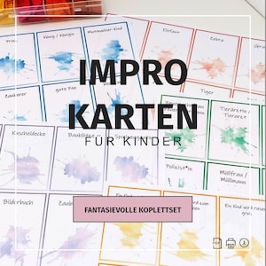 Geschichten-Erzähler-Karten – PDF zum Ausdrucken | Kinder erfinden und malen Figuren, Tiere, Berufe, Objekte & Situationen | Komplet Set