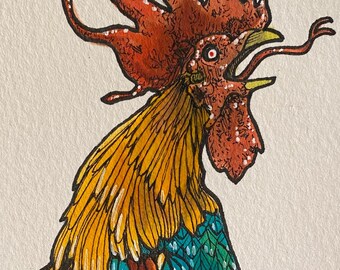 Cockatrice-Watercolor Sketch