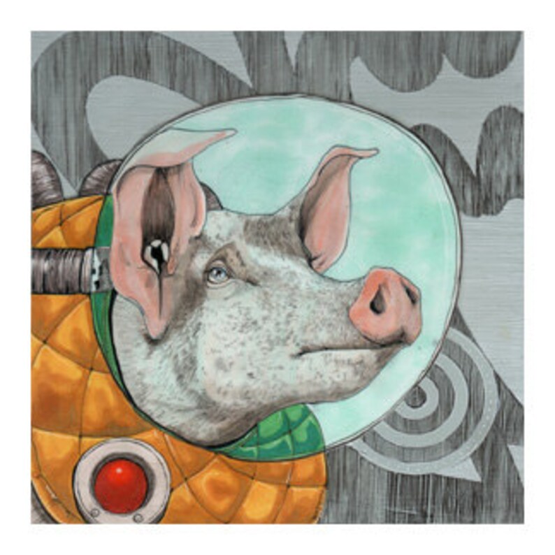 Pigs In Space Small Print 4.5x4.5 image 1