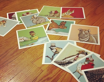 Set of 20 Small Animal Prints 4.5x4.5