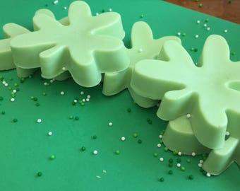 St. Patrick's Day Shamrock Soap Set Spring Rain Fragrance