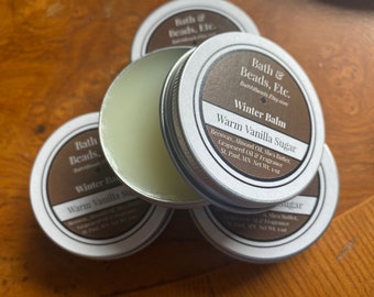 Warm Vanilla Sugar Winter Balm for Dry Rough Skin