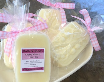 Cherry Almond Solid Lotion Bar