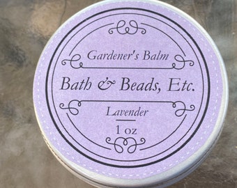 Lavender Gardener’s Balm All Natural Ingredients