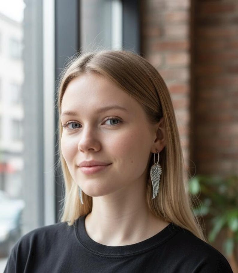 Gothic Angel Wing Earrings - Angel Earrings - Gothic Earrings - Guardian Angel Earrings - Gifts For Her image 2