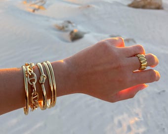 Waterproof Everyday Stackable Bangle Bracelet