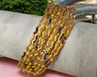 Bracelet Indien De Mariée - Perles Vertes Et Plaqué Or - Tenue De Fête Ethnique - Neuf Sans Emballage