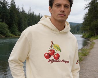 Unisex Hoodie – “Milwaukie, Oregon Bing Cherry”